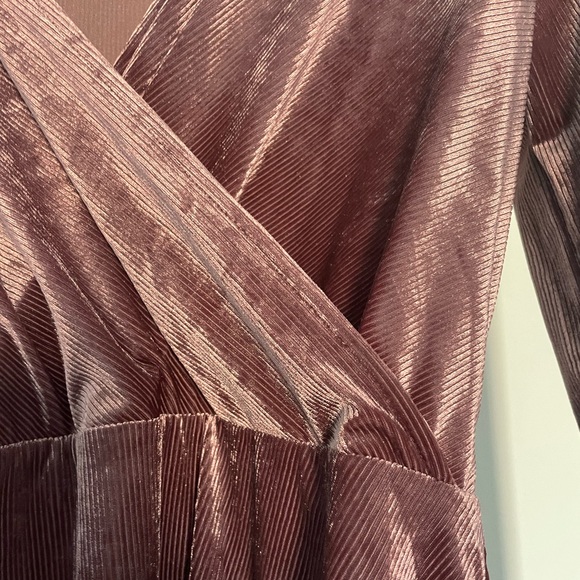 Purple Velvet Holiday Dress Size S - Picture 2 of 2